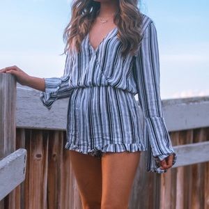 Kendall and Kylie Striped Romper